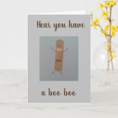 **PARLER DE BANDAGE DIT SE METTRE BIENTÔT** CARTE (Fleur jaune)