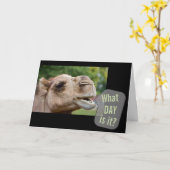 Parler De Camel Quel Jour Est-Ce ? Cartes de voeux (Fleur jaune)