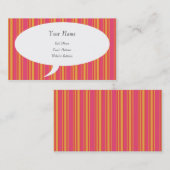 Parler de moi a barré la carte de profil (Devant / Derrière)