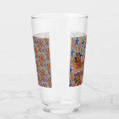 Parleur en verre Gecko orange (Gauche)