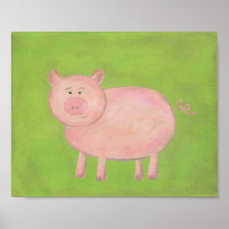 Parley Pig Nursery Kunst - PRINT