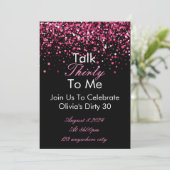 Parlez 30 à moi Invitation d'anniversaire (Debout devant)