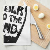 Parlez À La Serviette De Cuisine À Main (Quart Plié)