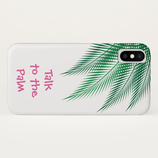 Parlez au coque iphone Palm (Dos (Horizontal))