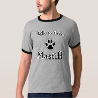 Parlez au T-shirt noir Mastiff