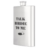 Parlez birdie à mon amusant golf citation flacon h (Gauche)