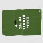 Parlez birdie à mon drôle de cadeau de serviette d (Horizontal)