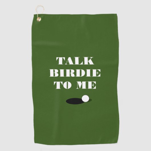 Parlez birdie à mon drôle de cadeau de serviette d (Devant)