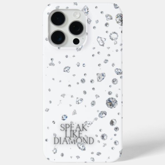 Parlez comme Diamond iPhone 15 Pro Max Coque (Verso)