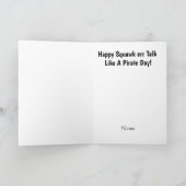 Parlez Comme Une Carte De Perroquet De Journée De  (Intérieur)