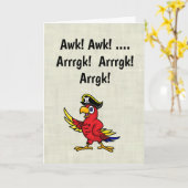 Parlez Comme Une Carte De Perroquet De Journée De  (Fleur jaune)