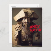 Parlez comme une carte postale du jour du pirate (Devant / Derrière)