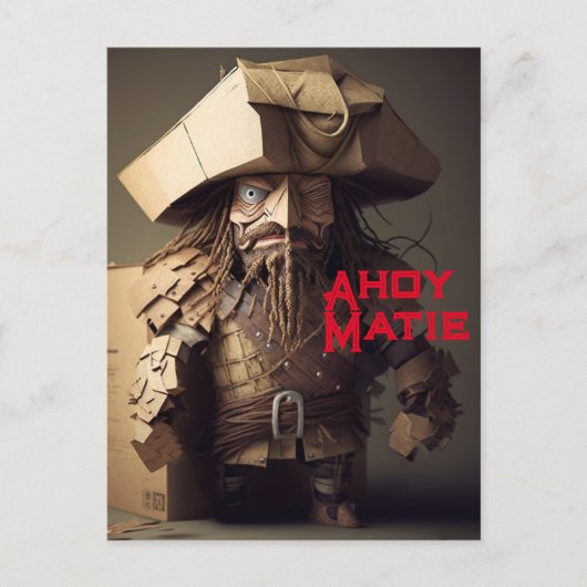 Parlez comme une carte postale du jour du pirate (Devant)