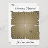 Parlez comme une invitation d'une fête pirate (Devant / Derrière)