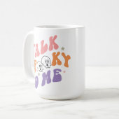 Parlez Éffrayant avec moi Mug (Devant gauche)