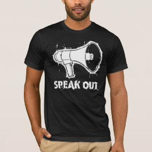 Parlez le T-shirt de mégaphone