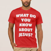 Parlez-moi de Jésus Evangélisme Chrétien T-shirt (Devant)