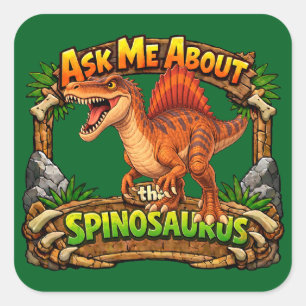 Parlez-moi du Spinosaurus Autocollant 3 pouces