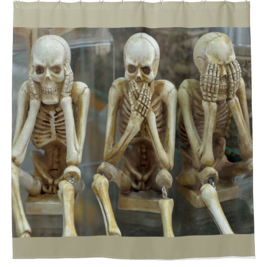 Parlez Pas Evil Skeletons Douche Rideau (Devant)