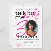 Parlez trente à moi 30e carte d'invitation anniver (Devant)