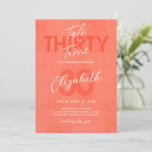 Parlez trente à moi 30e carte d'invitation anniver (Debout devant)