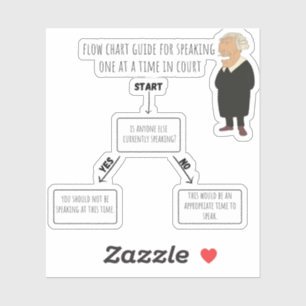 Parlez un à la fois autocollant Steno