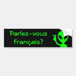 Parlez-vous francais? Bumpersticker