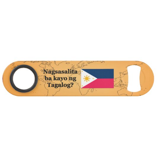 Parlez-vous le tagalog ? en tagalog. Indicateur (Devant (Horizontal))