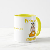 Parlez-vous musique ? mug (Devant droit)