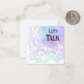 *~* Parlons de la carte de note plat AP63 Relation (Devant/Arrière en situation)