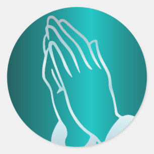 Parly Praying Hands Ronde Sticker