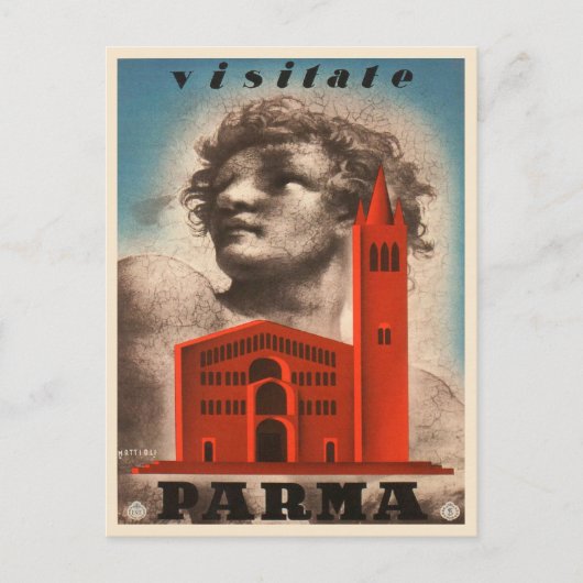 Parma, Italië Vintage Travel Briefkaart (Voorkant)