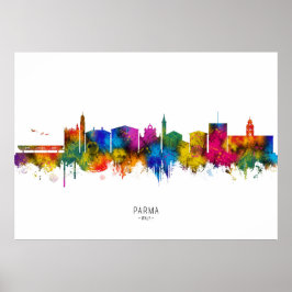 Parma Italy Skyline Poster