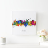 Parma Italy Skyline Vierkante Klok (Huis)