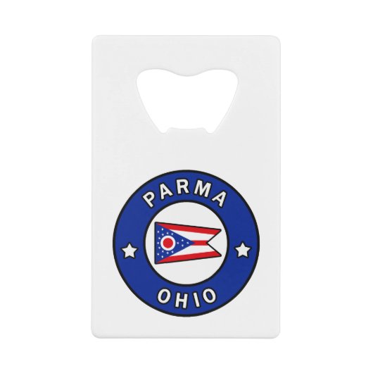 Parma Ohio Kredietkaart Flessenopener (Voorkant)