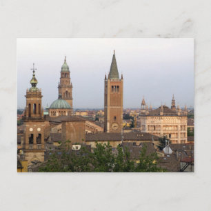 Parma stadscentrum; Battistero kerk aan de Briefkaart