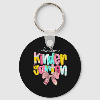 Parmantig Hallo Kleuterleidster Coquette Terug Naa Sleutelhanger