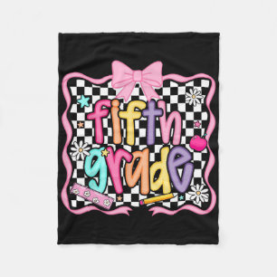 Parmantig terug naar school roze Coquette bloemig Fleece Deken
