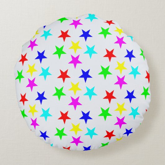 Parmi Les Étoiles Custom Round Coussin (Dos)