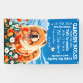 PARMI LES POPPIES chow garden bannière 3'x5' (Horizontal)