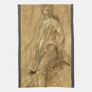 Parnassus, Dansende Muze door Andrea Mantegna Theedoek