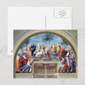 Parnassus en de Disputa van de Stanza della S Briefkaart (Voorkant / Achterkant)