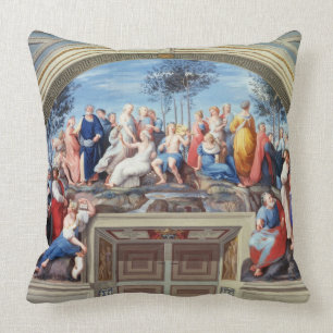 Parnassus en de Disputa van de Stanza della S Kussen