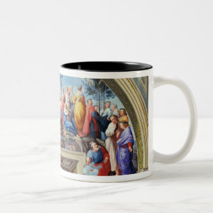 Parnassus en de Disputa van de Stanza della S Tweekleurige Koffiemok