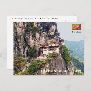 Paro Taktsang: het Nest-klooster van de Tijger - B Briefkaart
