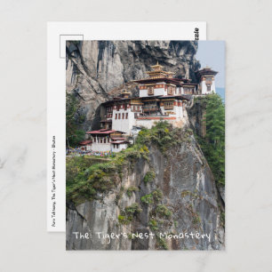 Paro Taktsang: het Nest-klooster van de Tijger - B Briefkaart