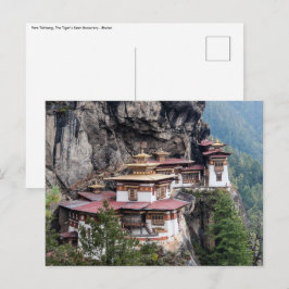 Paro Taktsang: het Nest-klooster van de Tijger - B Briefkaart