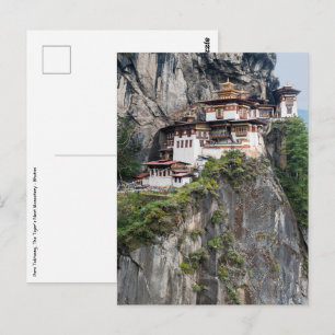 Paro Taktsang: het Nest-klooster van de Tijger - B Briefkaart