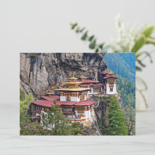 Paro Taktsang: het Nest-klooster van de Tijger - B Kaart (Staand voorkant)