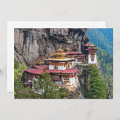 Paro Taktsang: het Nest-klooster van de Tijger - B Kaart (Voorkant / Achterkant)
